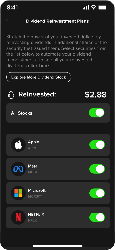 Dividend Reinvestment Plan